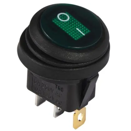 Перемикач Аско-Укрем KCD1-8-101NW GR/B (0-I) IP65 з підсвічуванням круглий зелений (A0140040078) Перемикач Аско-Укрем KCD1-8-101NW GR/B (0-I) IP65 з підсвічуванням круглий зелений (A0140040078)