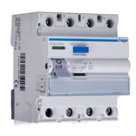 УЗО Hager CFA425D 4P 6кА 25A 300мА A