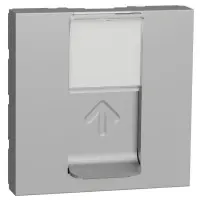 Накладка для розетки RJ45 Schneider Electric NU941130 2М (алюміній)