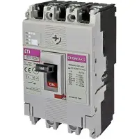 Автоматичний вимикач ETI 004671801 EB2S 160/3LF 16А 3P (16kA фіксовані налаштування)