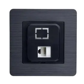 Розетка Nilson Selene антрацит комп'ютерна CAT5e RJ45 ( 23362544 )