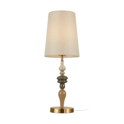 Настольная лампа Italux TB-84678A-AB Moren E27 1x60W IP20 бежевая
