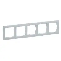Рамка 5-постова Legrand SUNO (алюміній) 721515