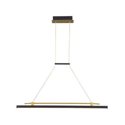 Подвесной светильник, люстра Italux PND-54638F-16W-3K-BK-GD Merlot LED 1x16W 3000K 560Lm IP20 черный