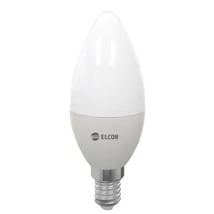 Світлодіодна лампа Elcor 534330 Е14 С37 5Вт 2700К Світлодіодна лампа Elcor 534330 Е14 С37 5Вт 2700К