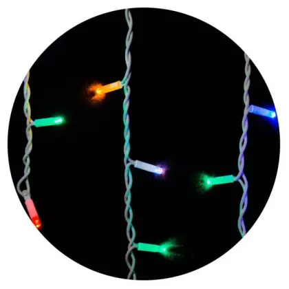 Белая уличная LED гирлянда Delux EN ICICLE 75LED (90012956) 2x0,7м 18 мигающих диодов IP44 Белая уличная LED гирлянда Delux EN ICICLE 75LED (90012956) 2x0,7м 18 мигающих диодов IP44