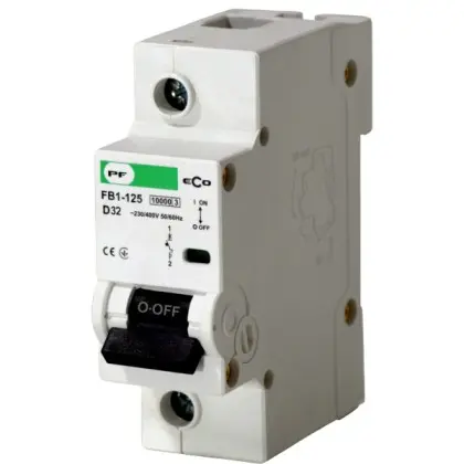 Автомат електричний Promfactor ECO FB1-125 1P D 32A 10кА (FB1D10032)