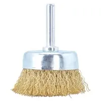 Щітка чашка Tolsen (77548) 50х6.4мм із гофрованого латунованого дроту 0.3мм