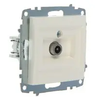 Концевая TV розетка ABB Cosmo 619-010200-273 (белая)