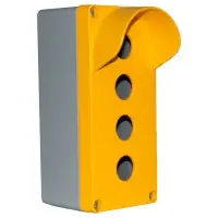 Четырехместный алюминиевый кнопочный пост с козырьком TP Electric 3390-833-0600 80x175x70мм IP67