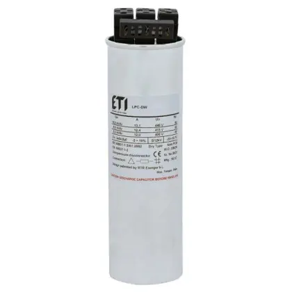 Конденсатор ETI 004656850 LPC-DW 400V 7.5 kVAr Конденсатор ETI 004656850 LPC-DW 400V 7.5 kVAr