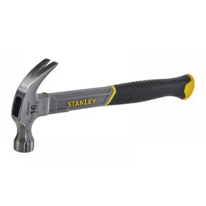 Молоток Stanley STHT0-51309 Fiberglass 450г с загнутым гвоздодером Молоток Stanley STHT0-51309 Fiberglass 450г с загнутым гвоздодером