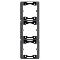 Адаптер Hager WL5833 Lumina-Intense 3Х с/у (черный)