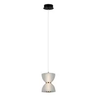 Підвісний світильник, люстра Italux PND-83949-1-BK Tica LED 1x8W 3000K 430Lm IP20 білий