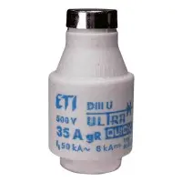 Запобіжник ETI 004323002 DIIIUQ50A/500V gR (50 kA) Запобіжник ETI 004323002 DIIIUQ50A/500V gR (50 kA)