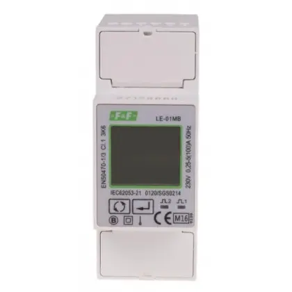 Счетчик энергопотребления F&F LE-01 230В 100А Счетчик энергопотребления F&F LE-01 230В 100А