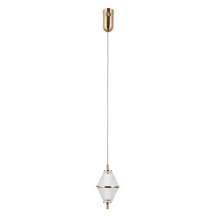 Підвісний світильник, люстра Italux PND-34395-1-HBR Fuente LED 1x5W 3000K 422Lm IP20 золотий
