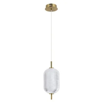 Подвесной светильник, люстра Italux PND-81438-1B-GD Corado LED 1x10W 3000K 1050Lm IP20 золотой Подвесной светильник, люстра Italux PND-81438-1B-GD Corado LED 1x10W 3000K 1050Lm IP20 золотой