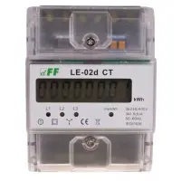 Трехфазный счетчик энергопотребления F&F LE-02D-CT 3х230/400В 3х5А