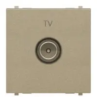 TV розетка ABB Zenit N2250.7 CV 2М (шампань)