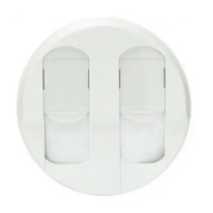 Панель розетки 2xRJ45 кат.6 (для UTP/FTP/SFTP) Legrand Celiane біла Панель розетки 2xRJ45 кат.6 (для UTP/FTP/SFTP) Legrand Celiane біла