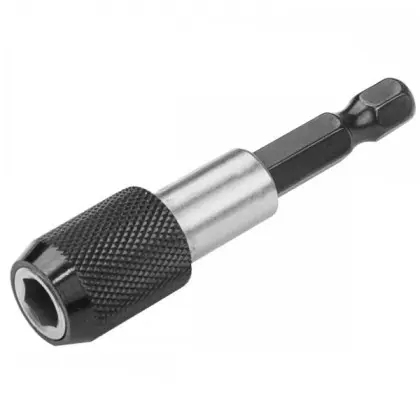 Тримач біт Tolsen (77863) 1/4" х60мм з фіксатором Тримач біт Tolsen (77863) 1/4" х60мм з фіксатором