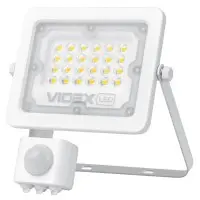 LED прожектор Videx F2e 20Вт 5000K (VL-F2e205W-S) с датчиком движения и освещенности