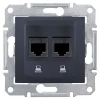 Комп'ютерна розетка Schneider Electric Sedna SDN4400170 (графіт)