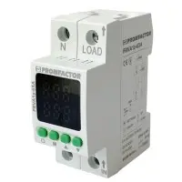 Однофазне реле контролю напруги та струму Promfactor FRVA1S-63A