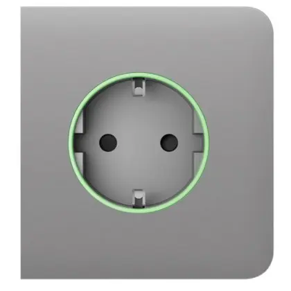Центральная панель умной розетки Ajax 60002.163.FG SideCover Smart для OutletCore дымная (38801)