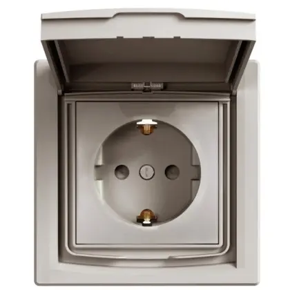 Розетка Schneider Electric Asfora EPH3100369 с заземлением и с шторками (бронза) Розетка Schneider Electric Asfora EPH3100369 с заземлением и с шторками (бронза)