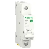Автоматичний вимикач Schneider Electric R9F12163 RESI9 6кА 1P 63A C Автоматичний вимикач Schneider Electric R9F12163 RESI9 6кА 1P 63A C