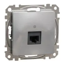 Компьютерная розетка Schneider Electric Sedna Design & Elements RJ45 кат. 5е UTP алюминий SDD113451