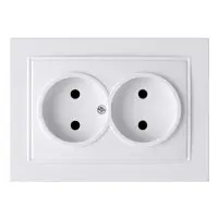 Розетка Nilson Thor біла 2-на без заземлення ( 27111024 )