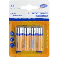 Батарейка щелочная Аско-Укрем AА.LR6.BL4 (блистер 4шт)