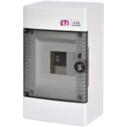 Зовнішній щит Eti ECT 4 PT 4 модуля прозорі двері (1100140) Зовнішній щит Eti ECT 4 PT 4 модуля прозорі двері (1100140)