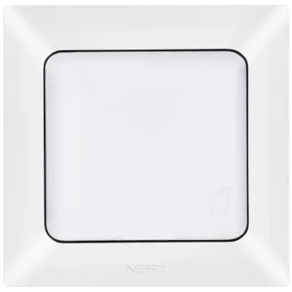 Розетка NE-AD ARAS 93-110-09 с з/к и крышкой белая