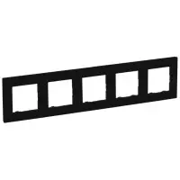Рамка 5-постова Legrand Niloe Step чорний (863595) Рамка 5-постова Legrand Niloe Step чорний (863595)