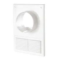 Решетка Vents МВ 120 КВс АБС белая 182х252