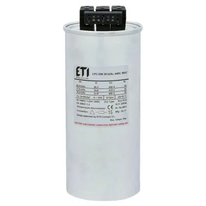 Конденсатор ETI 004656854 LPC-DW 400V 20 kVAr Конденсатор ETI 004656854 LPC-DW 400V 20 kVAr
