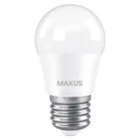 Светодиодная лампа Maxus G45 7Вт 3000K 220В E27 (1-LED-745)