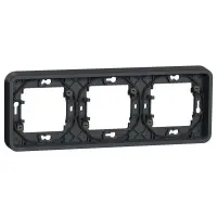Горизонтальная 3-постовая рамка Schneider Electric MUR34109 IP55 (черный)