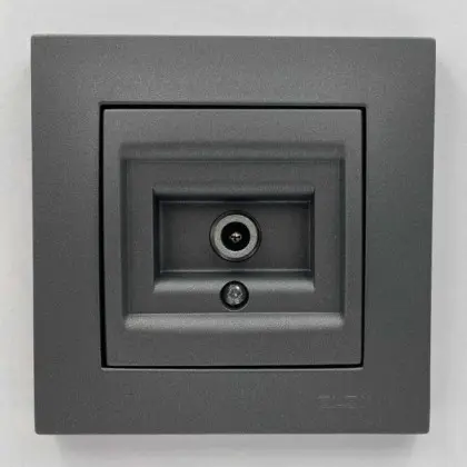 Розетка EL-BI VEGA антрацит матовый TV конечная ( 510-016700-273 ) Розетка EL-BI VEGA антрацит матовый TV конечная ( 510-016700-273 )