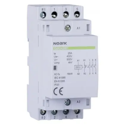 Модульный контактор NOARK Ex9CH25 04 230В 25А 4NC (113647)