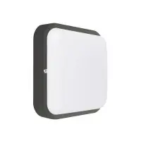 Світильник LED PiN ДББ Квадро 18W 5000K IP54 антрацит з датчиком ( 126188 )