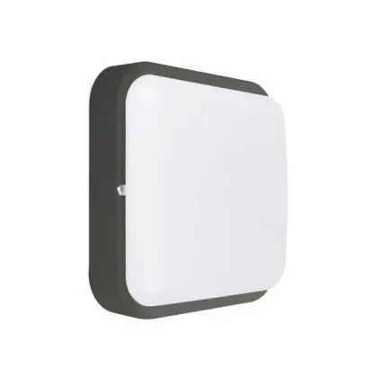 Світильник LED PiN ДББ Квадро 18W 5000K IP54 антрацит з датчиком ( 126188 )