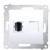 Мультимедійна розетка HDMI Kontakt Simon Simon 54 Premium DGHDMI.01/11 (білий)