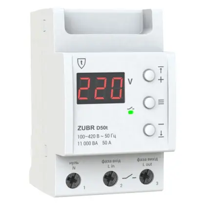Реле напряжения ZUBR D50t