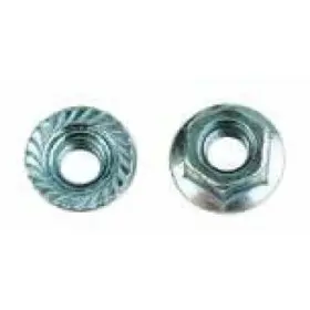 Гайка с насечкой, препятствующей откручиванию М6