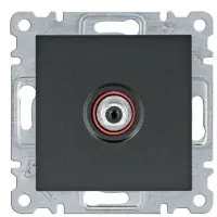 SAT розетка Hager WL3233 Lumina (черная)